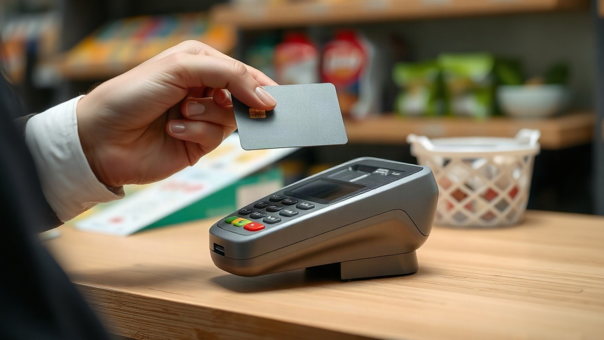 A contactless card tap clears at the counter in a second while the dollars behind it still cross correspondent-bank rails in batches, the exact gap Circle's Arc mainnet and StableFX engine are built to close. Photo: The Signal / AI-generated.