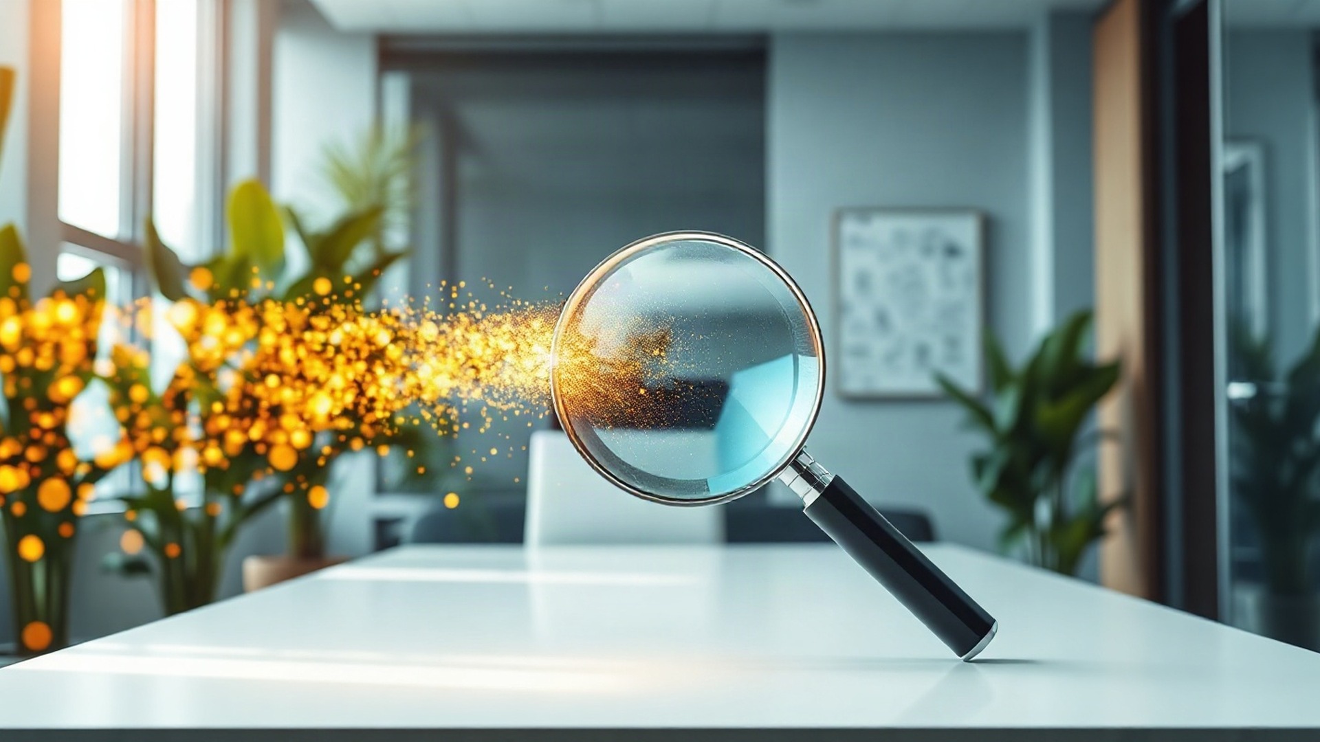 A software engineer reviews an enterprise search and analytics dashboard on dual monitors in a bright modern office. Photo: The Signal / AI-generated.