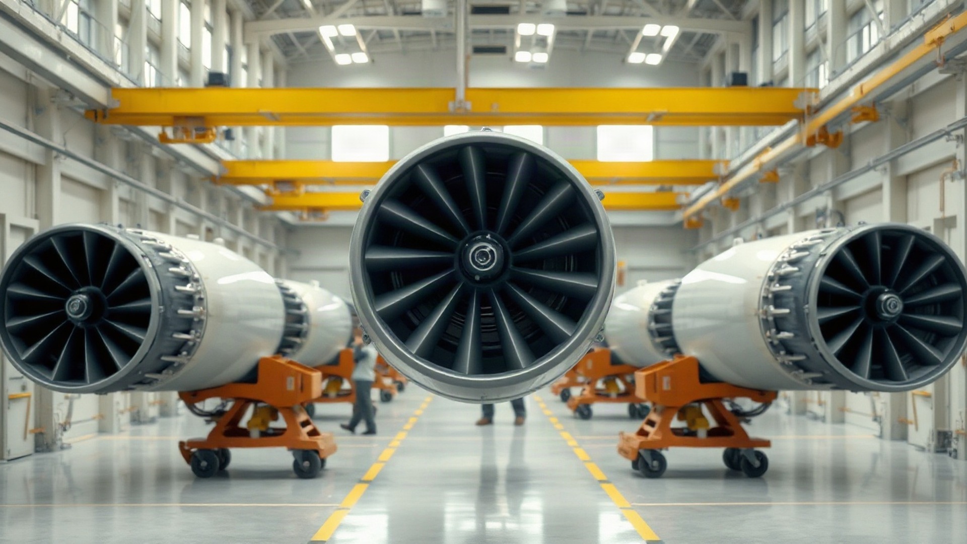 Small jet engines on the production line — the propulsion chokepoint of America's affordable-mass drone-and-missile buildout.